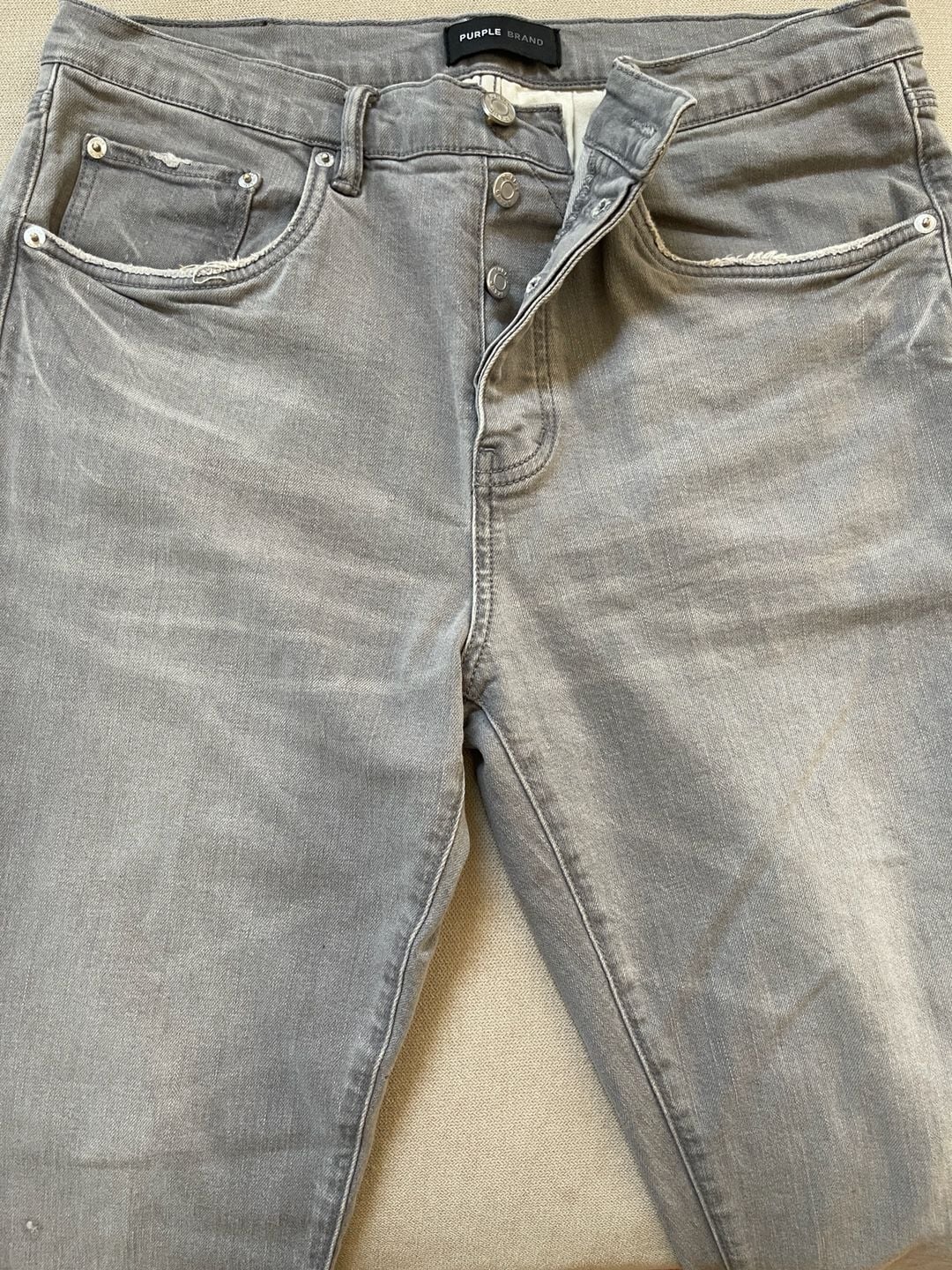 Purple Brand P005 Grey Slim Fit Jeans 34/33 2