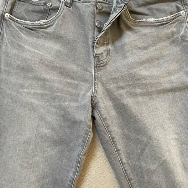Purple Brand P005 Grey Slim Fit Jeans 34/33