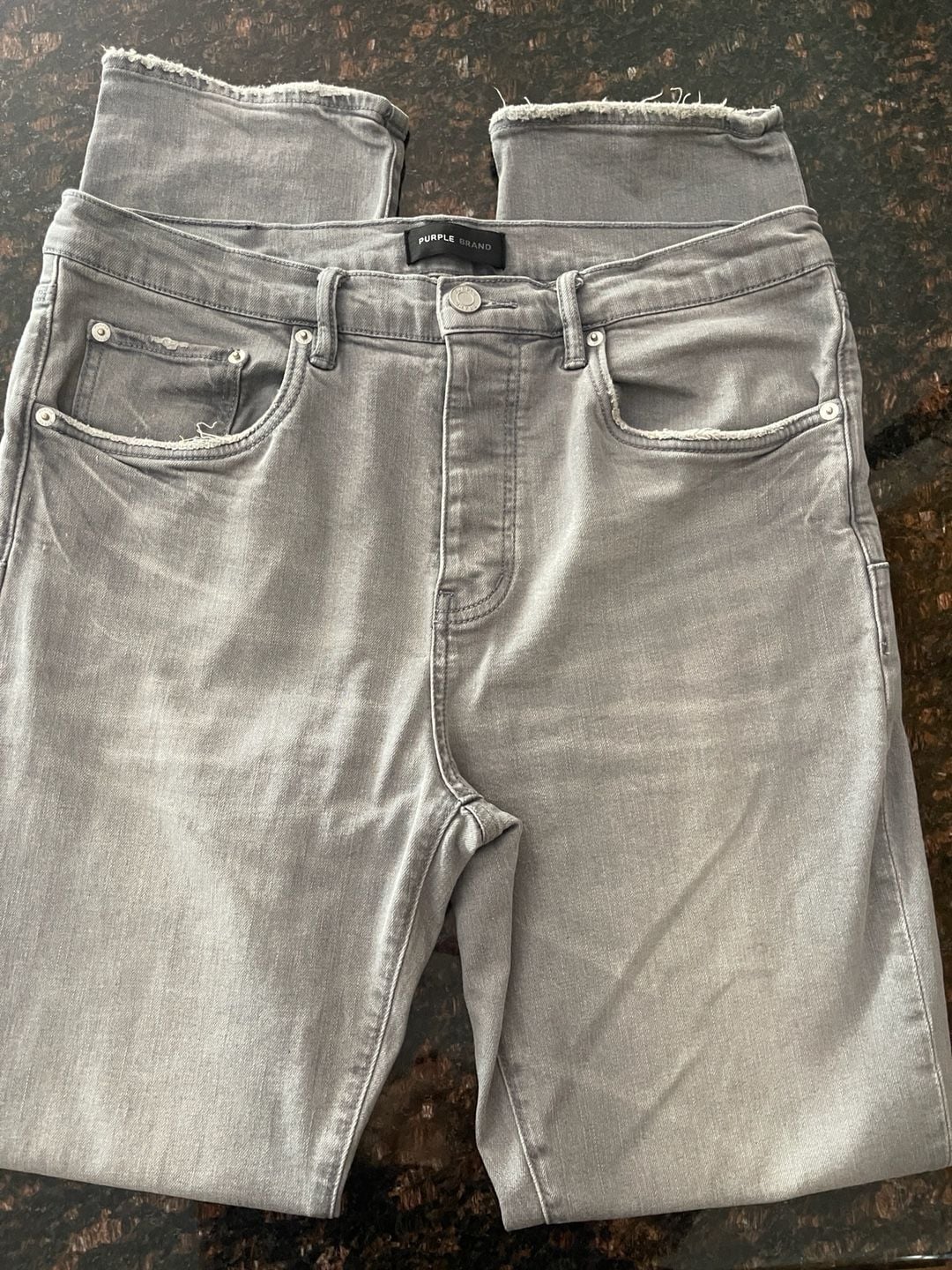 Purple Brand P005 Grey Slim Fit Jeans 34/33 4