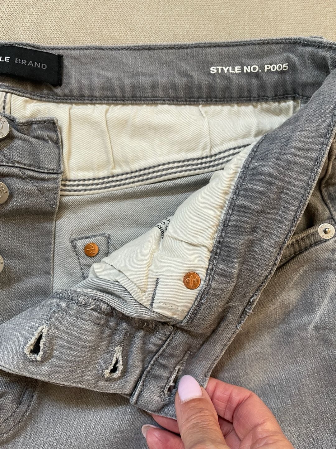 Purple Brand P005 Grey Slim Fit Jeans 34/33 6