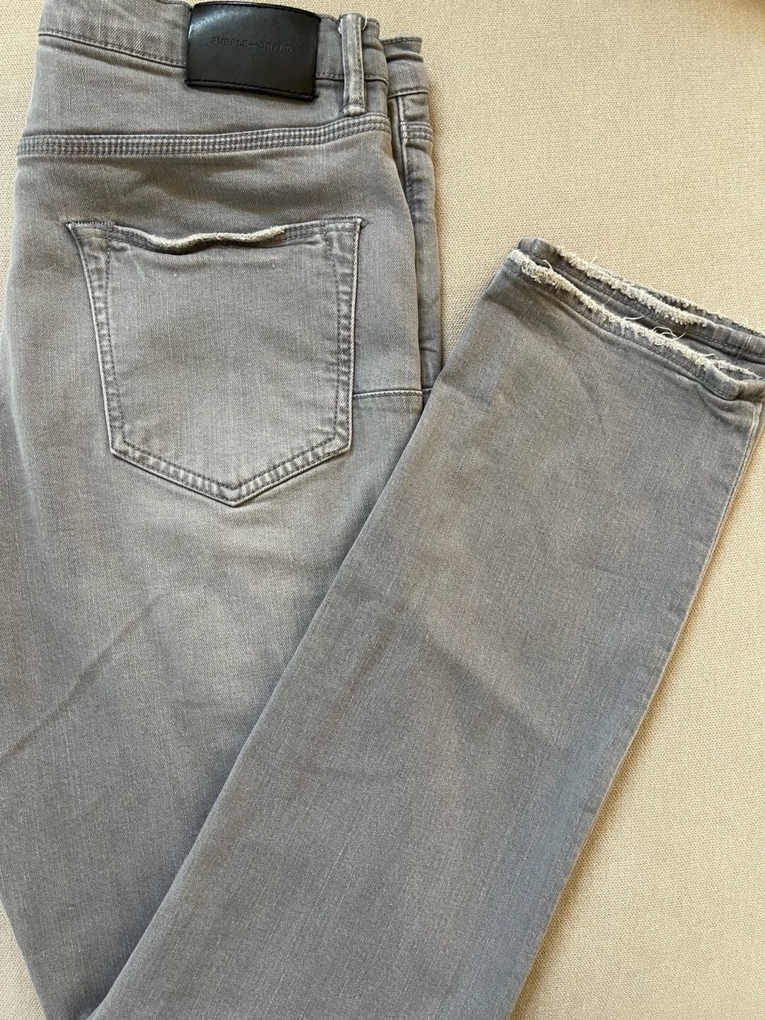 Purple Brand P005 Grey Slim Fit Jeans 34/33 7