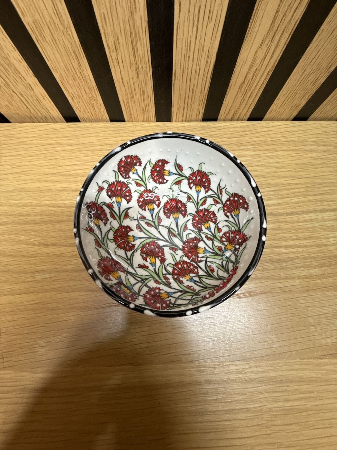 Turkish Ceramic Hand Painted Floral Small Bowl 4.5 Inch 1
