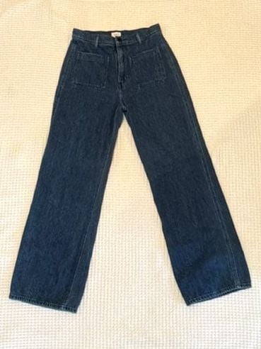 Wilfred Free Size 6 High Rise Patch Pocket Straight Leg Jeans 2