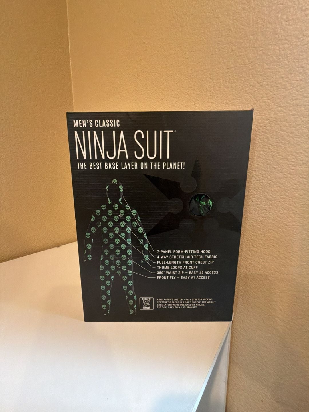 Airblaster Men's Classic Ninja Suit Base Layer Alien Print 1