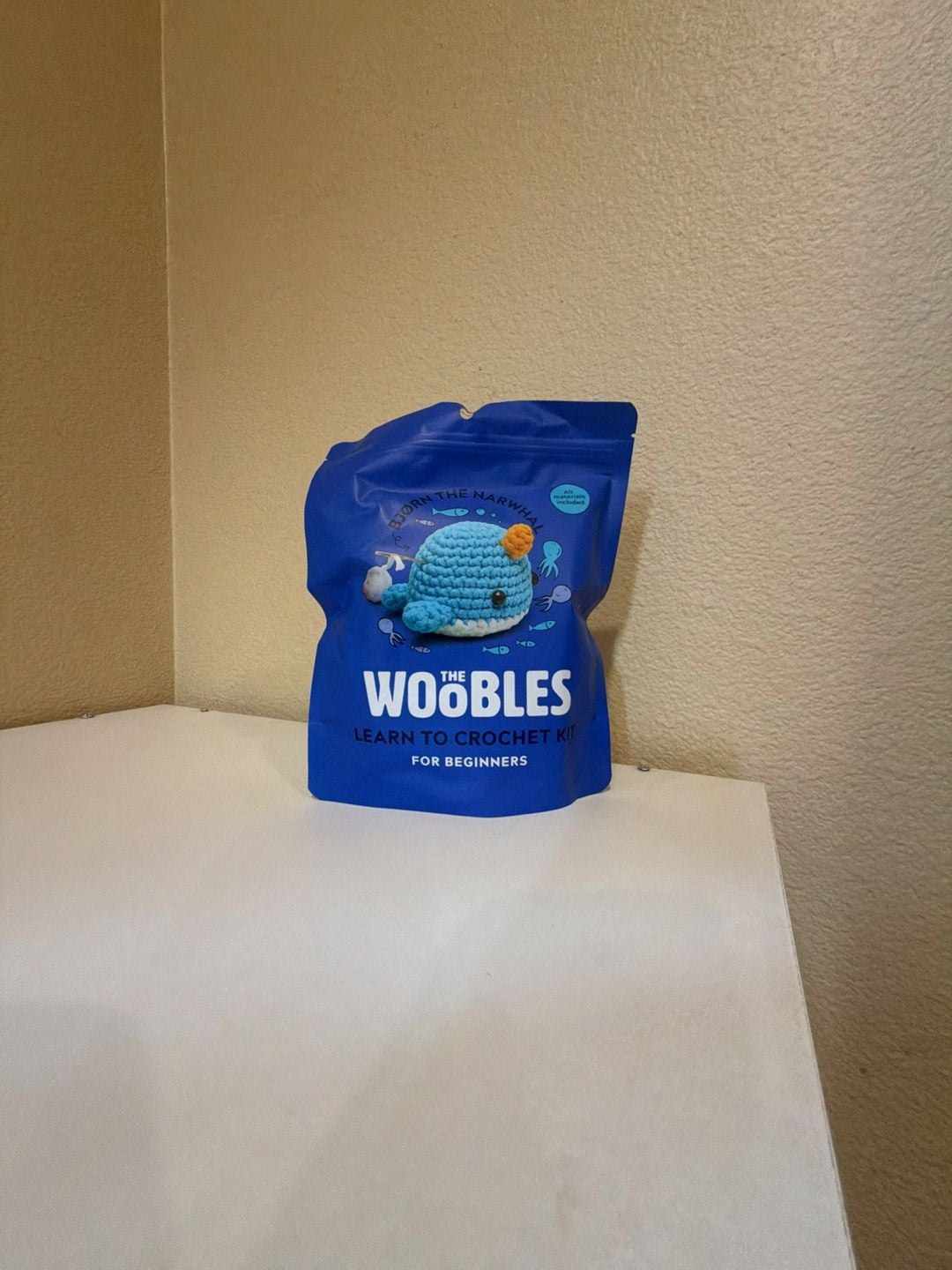 The Woobles Bjorn The Narwhal Learn To Crochet Kit 1