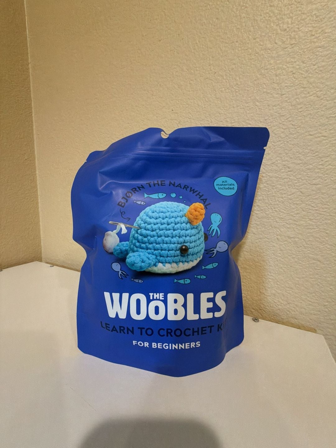The Woobles Bjorn The Narwhal Learn To Crochet Kit 2