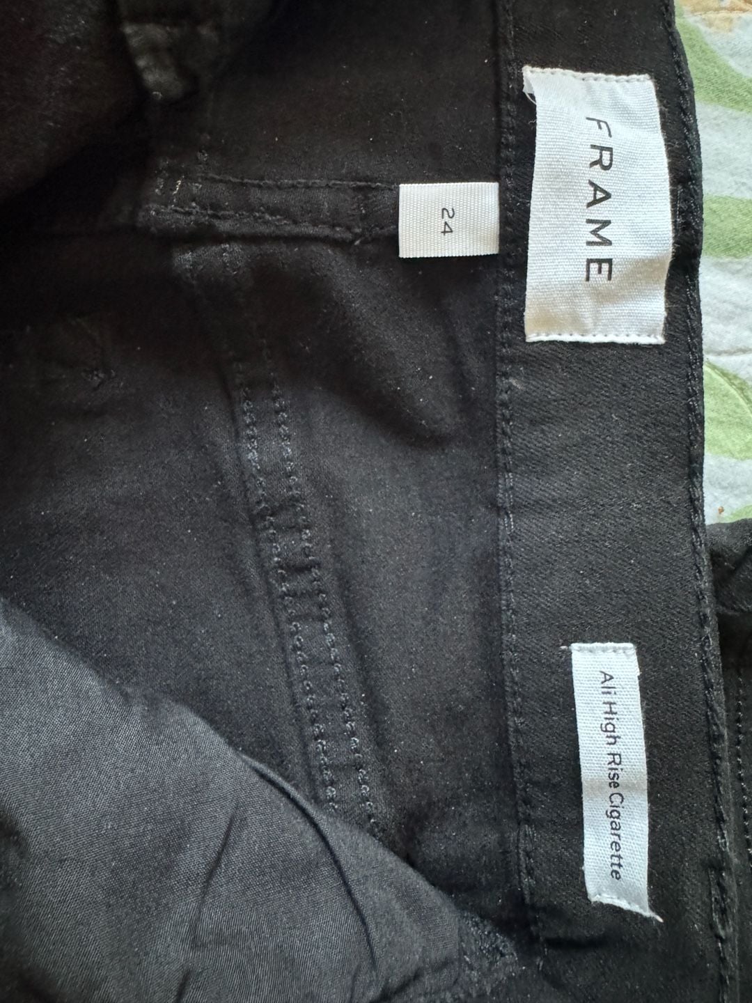 FRAME Ali High Rise Cigarette Jeans Size 24 3