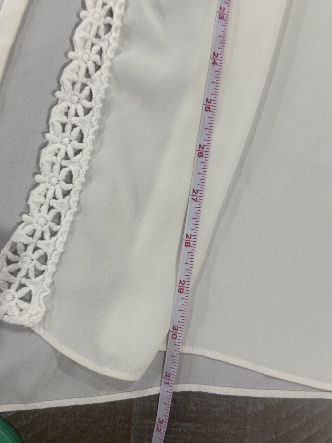Flora Nikrooz Ivory Lace Trim Bridal Robe Boho Honeymoon Cover Up S 6