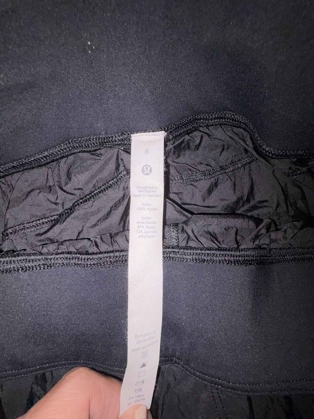 Lululemon Size 6 Black Athletic Running Shorts 4