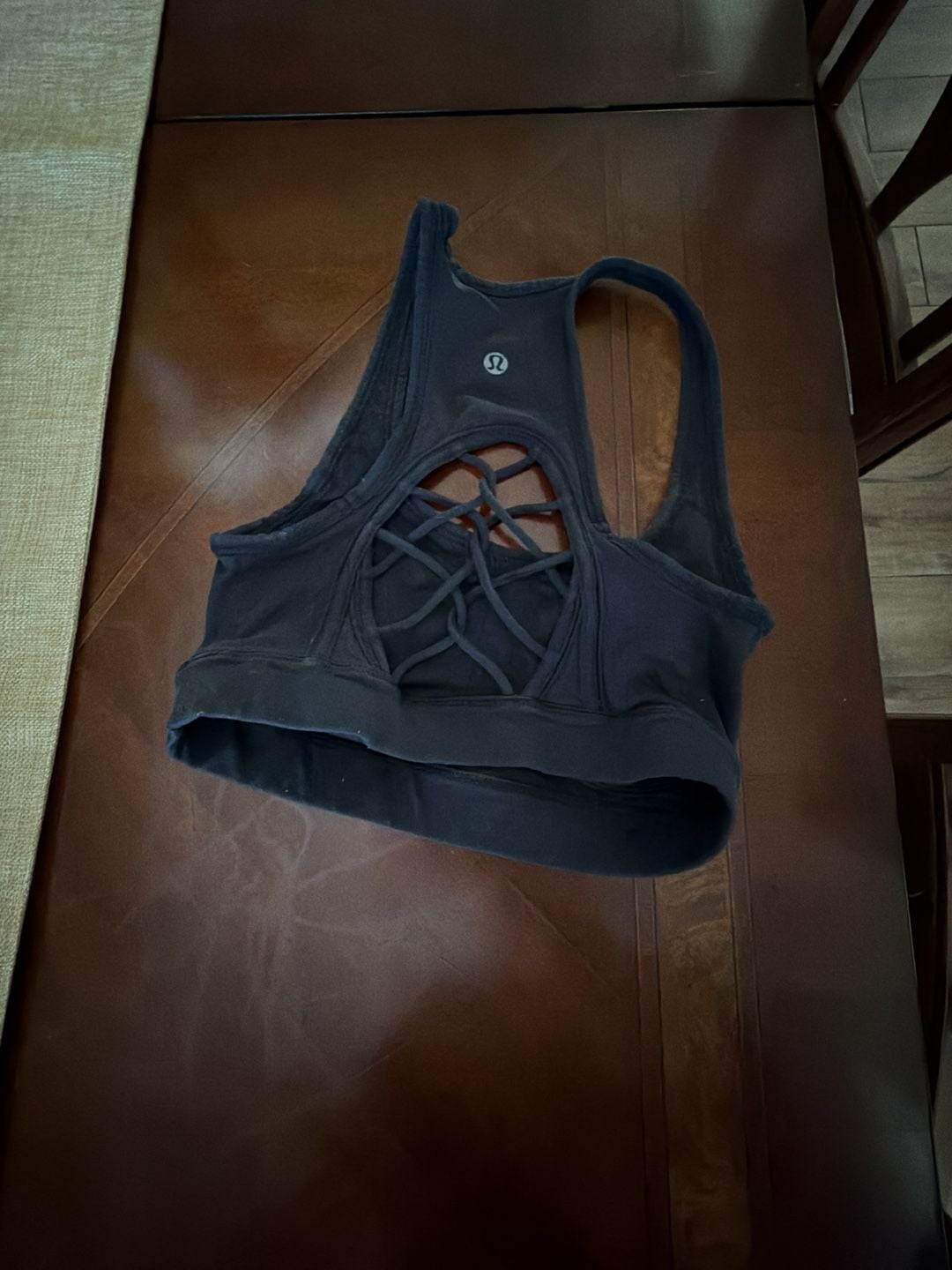 Lululemon Free to Be Serene Bra Black Strappy Back 2