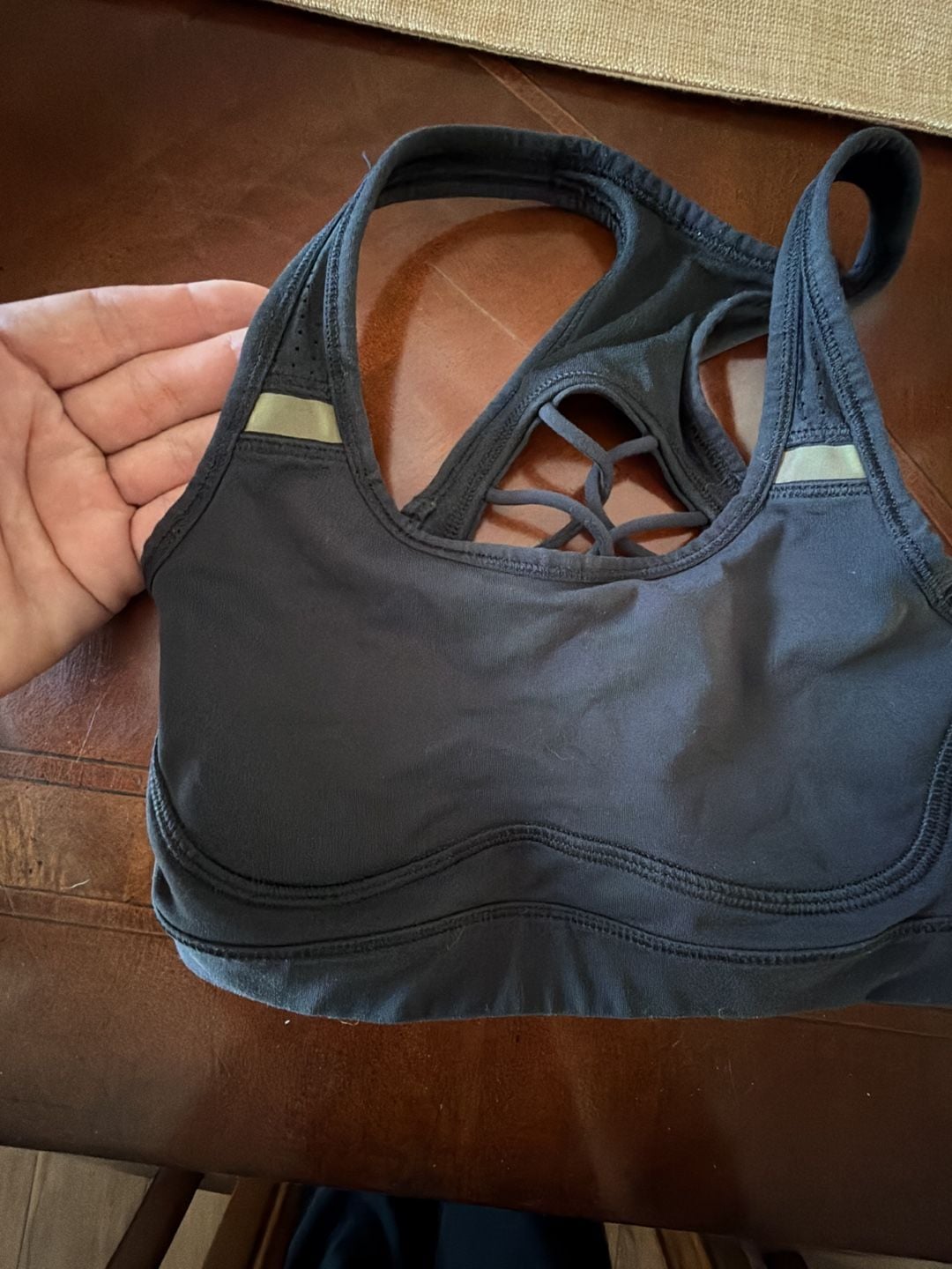 Lululemon Free to Be Serene Bra Black Strappy Back 3