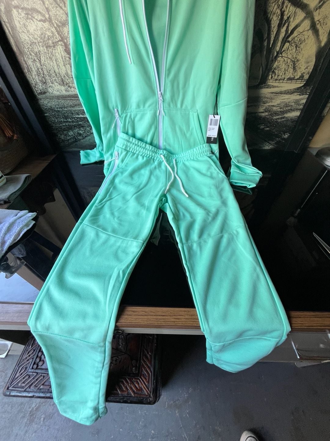 New True Born Mint Tracksuit Set Size Small - Hoodie & Joggers NWT 7