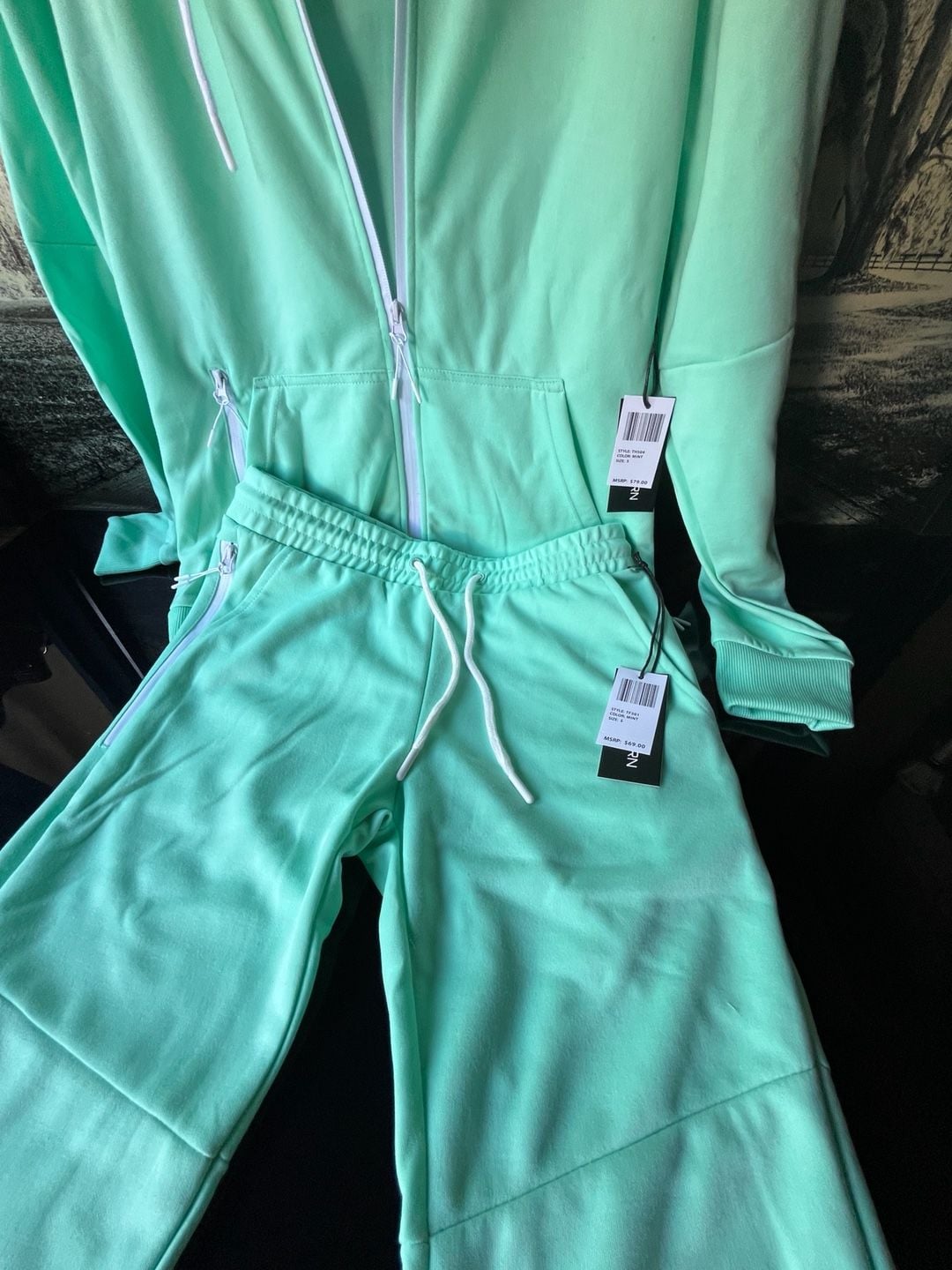 New True Born Mint Tracksuit Set Size Small - Hoodie & Joggers NWT 8