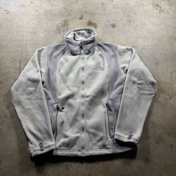 The North Face Women's Full Zip Fleece Jacket Gray Size M