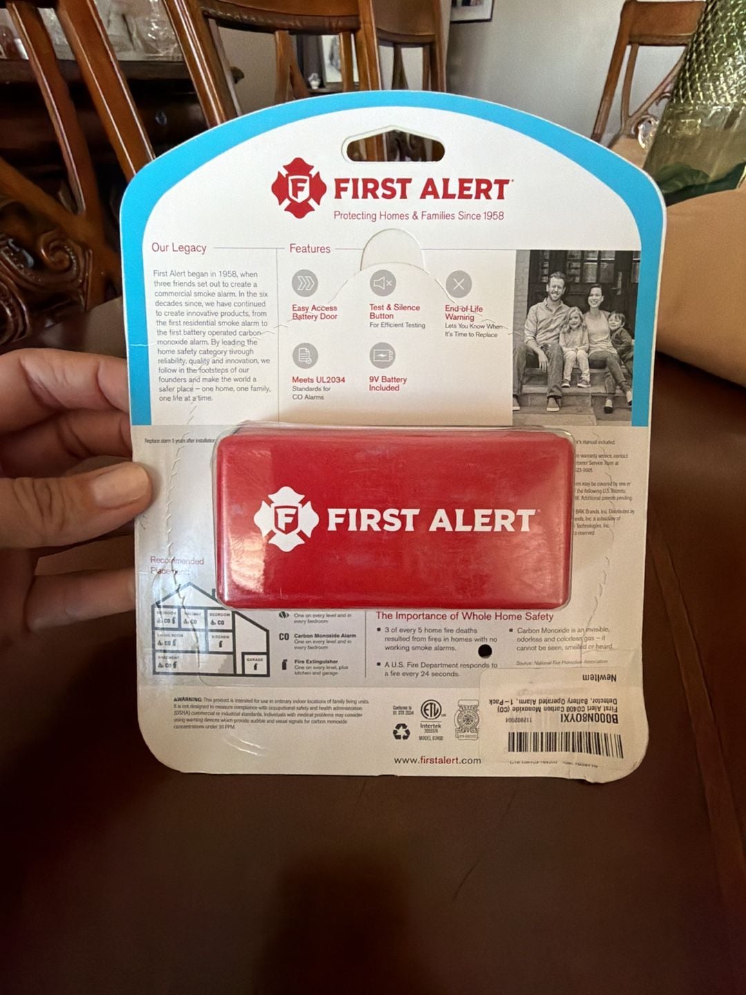 First Alert CO400 Battery Operated Carbon Monoxide Alarm 5