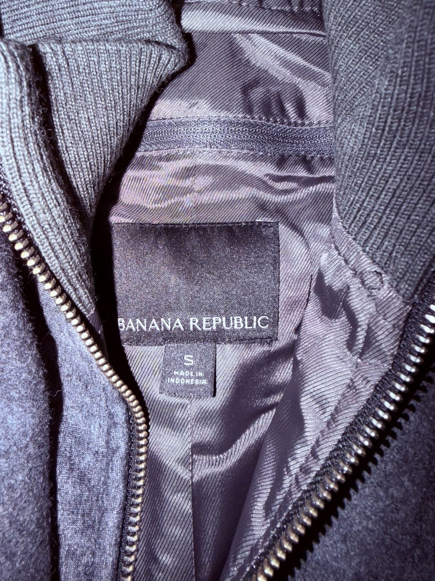 Banana Republic Men's Wool Blend Bib Front Coat Size S 4