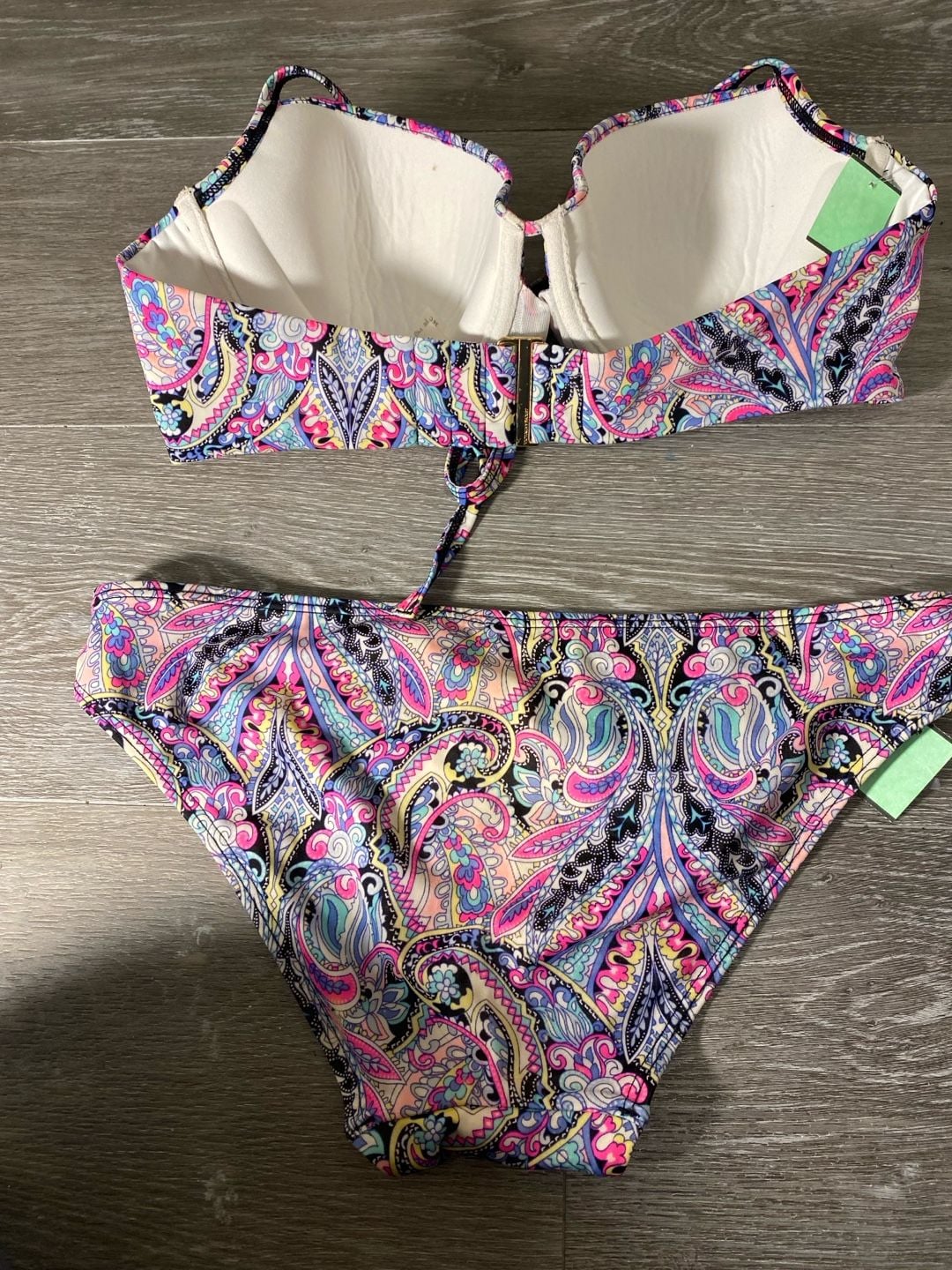 Victoria's Secret Paisley Print Bikini Set 36C 2