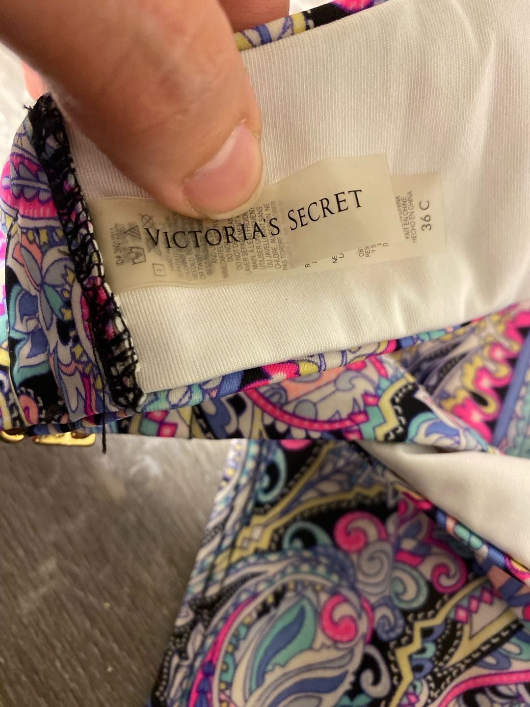 Victoria's Secret Paisley Print Bikini Set 36C 3