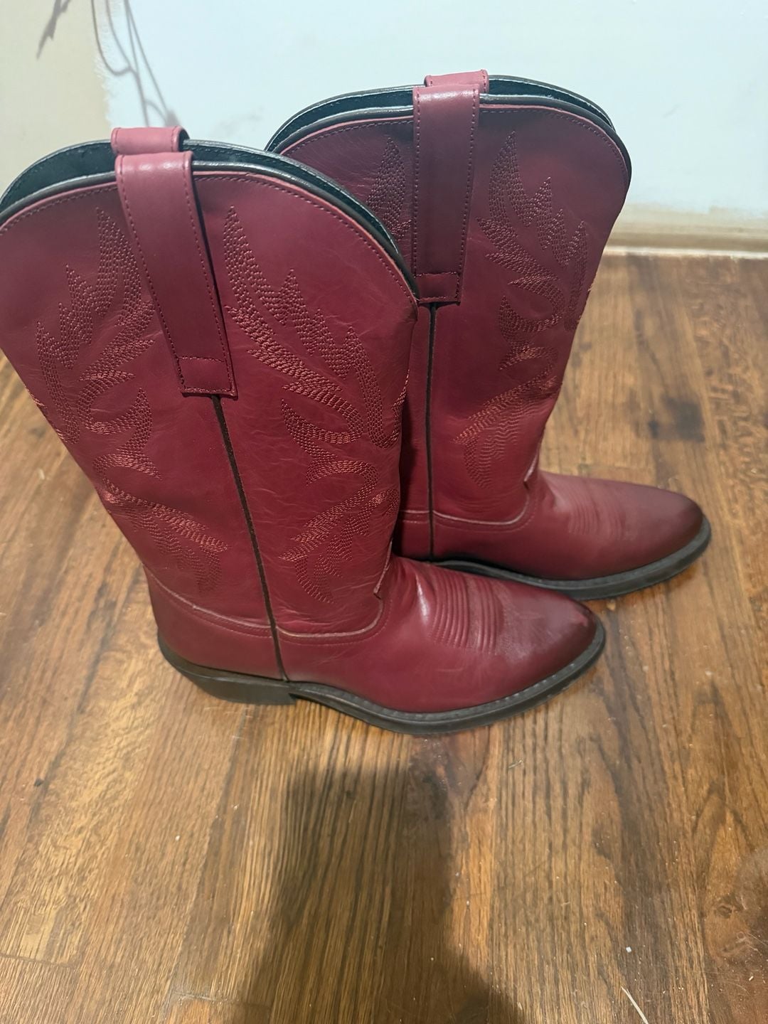 Masterson Boot Co. RBC 4711 Red Leather Western Cowboy Boots Size 10 M 4