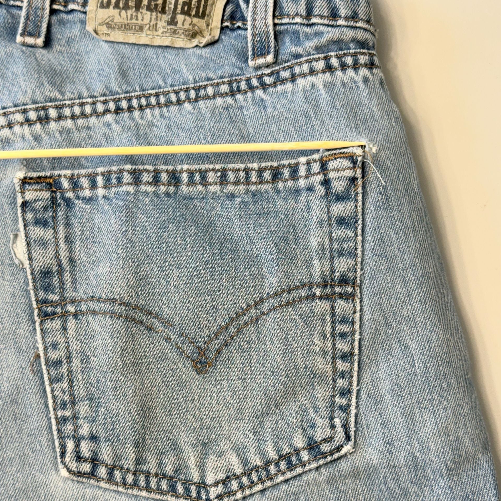 Vtg 90s Levi’s SilverTab BAGGY Pleated Jeans 34x30 /36x30 USA Made Cotton Grunge 9