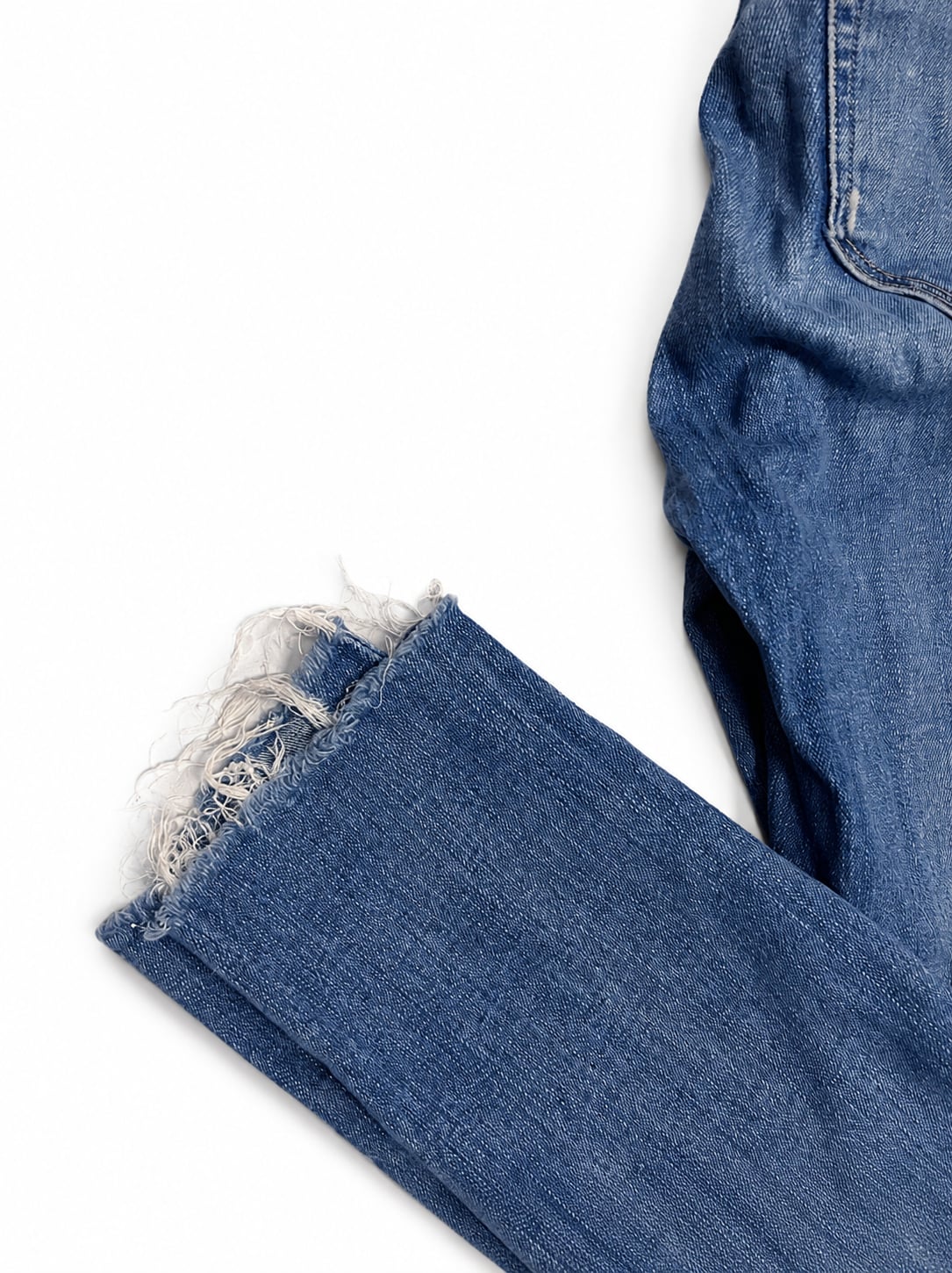 PAIGE Women's Size 25 Distressed Raw Hem Skinny Jeans 3