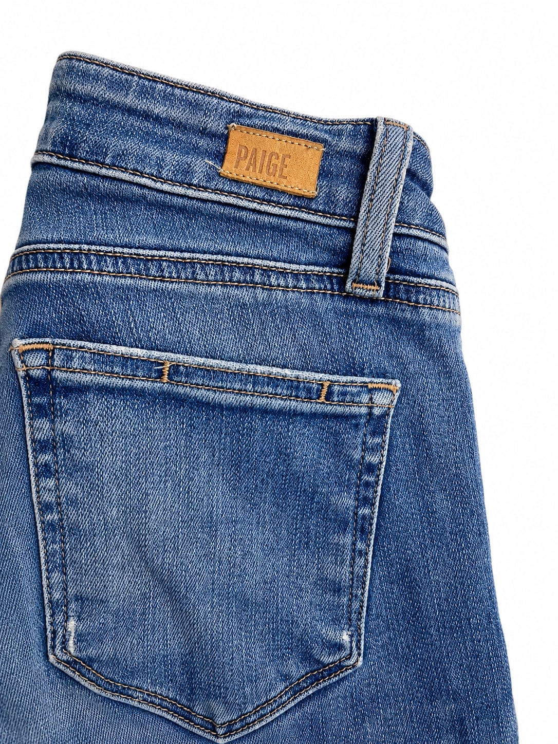 PAIGE Women's Size 25 Distressed Raw Hem Skinny Jeans 4