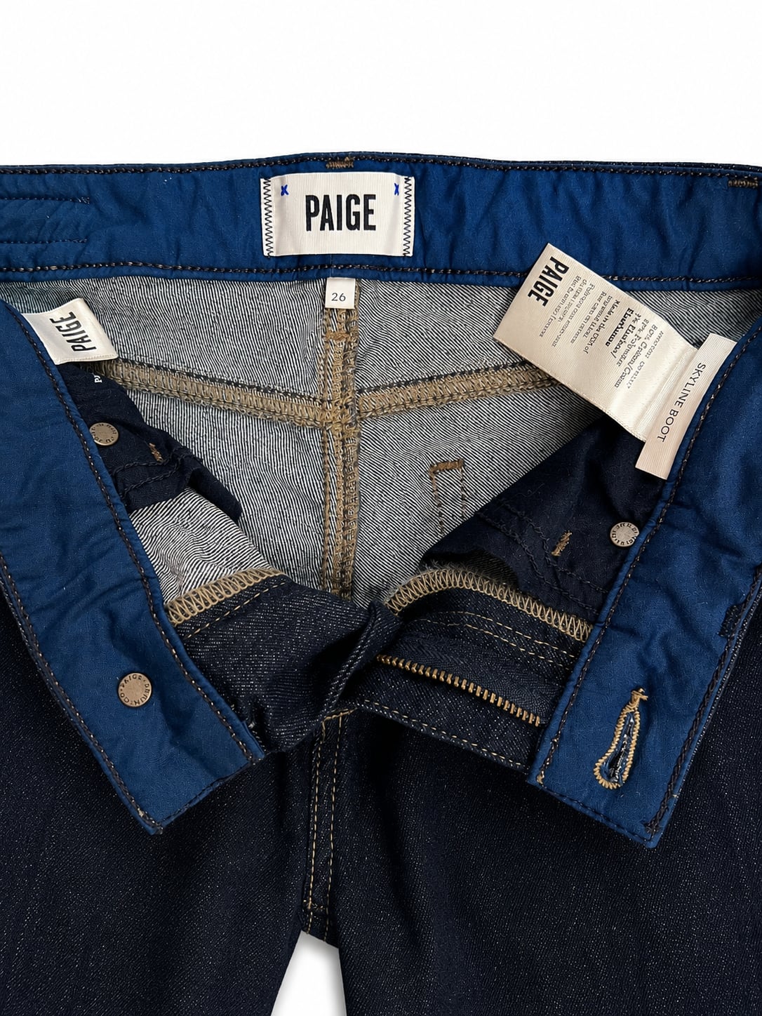 Paige Dark Wash Bootcut Jeans 6