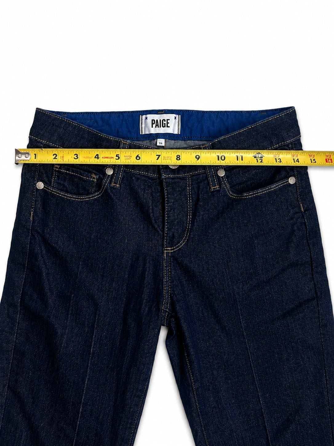 Paige Dark Wash Bootcut Jeans 8