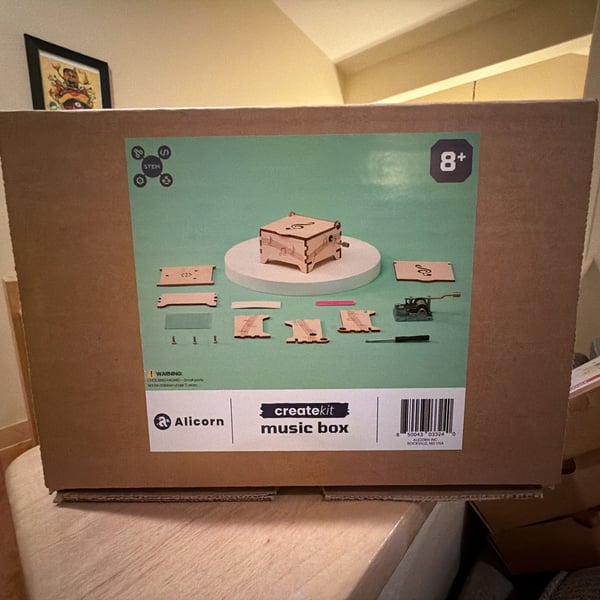 Alicorn CreateKit DIY Wooden Music Box STEM Building Set
