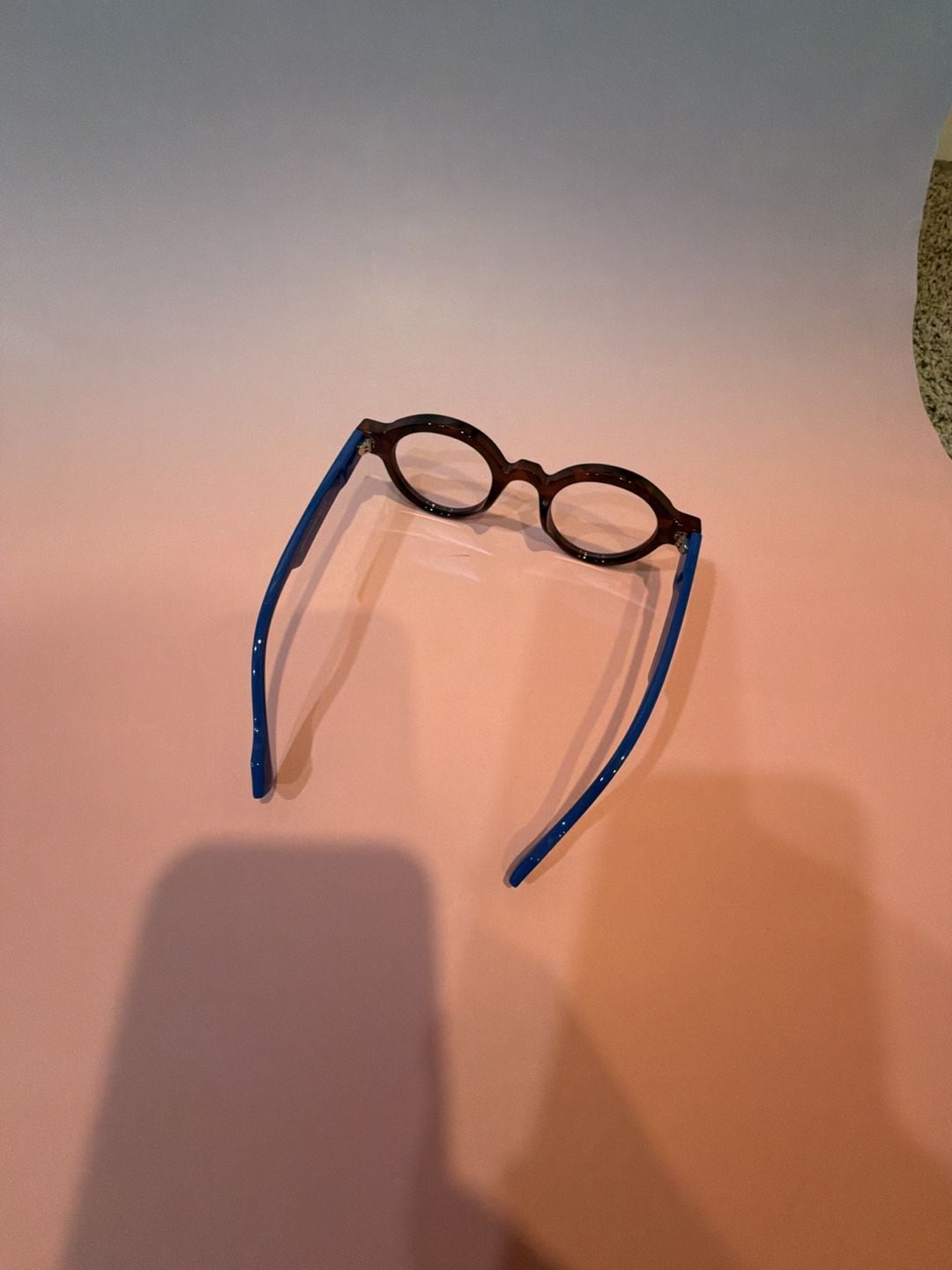 Korea Screen protected Tortoise Shell Round Frame Glasses 44-26-147 7