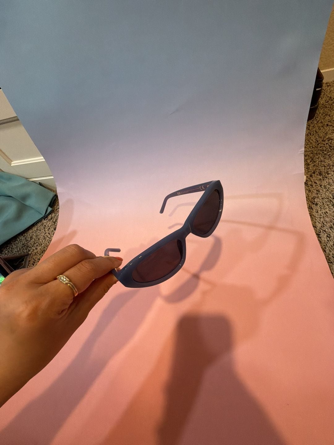 H&M Blue Cat Eye Sunglasses 4
