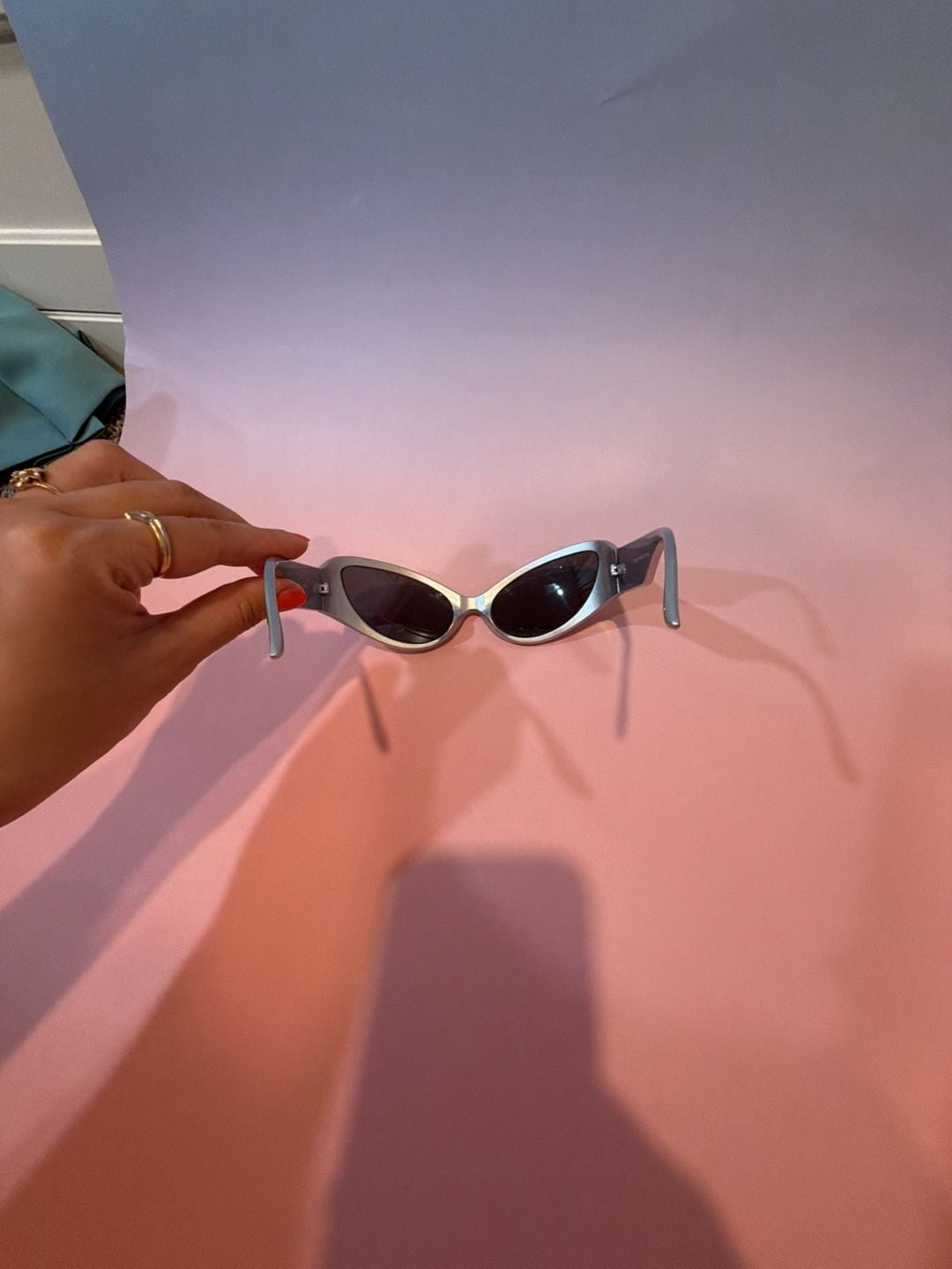 Vintage Y2K Silver Futuristic Wrap Around Sunglasses 6