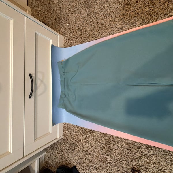 Vintage Campus Casuals of California Teal Midi Skirt