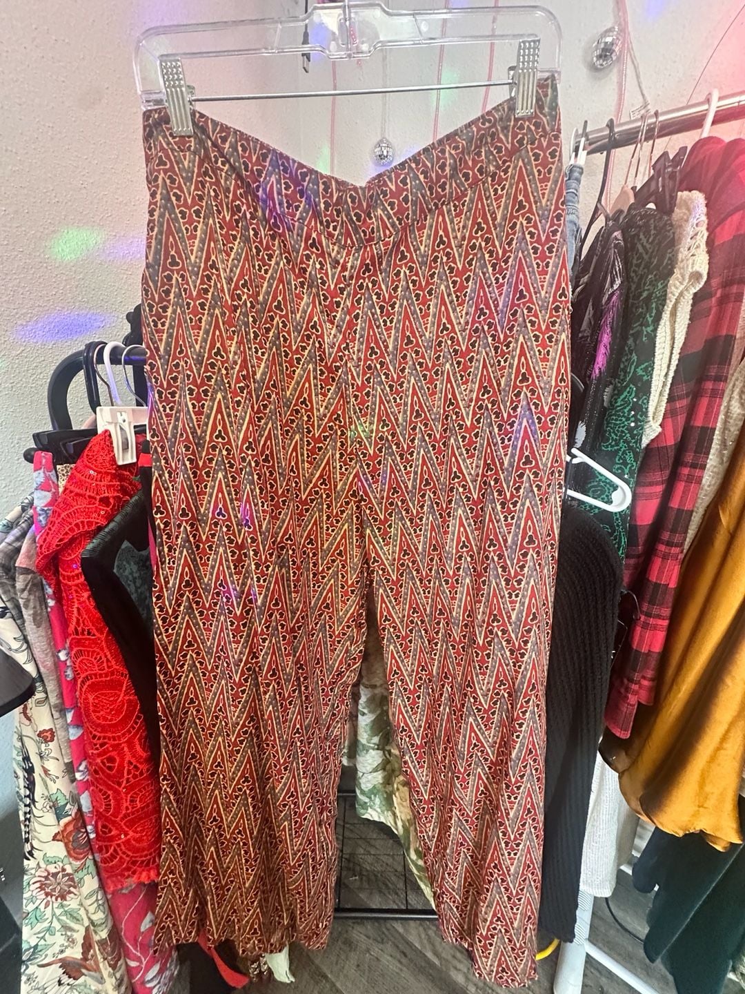 Buy Utsa by Westside Red Chevron Patterned Ethnic Pants for Women Online @ 2