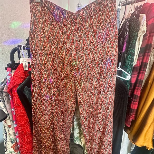 Buy Utsa by Westside Red Chevron Patterned Ethnic Pants for Women Online @
