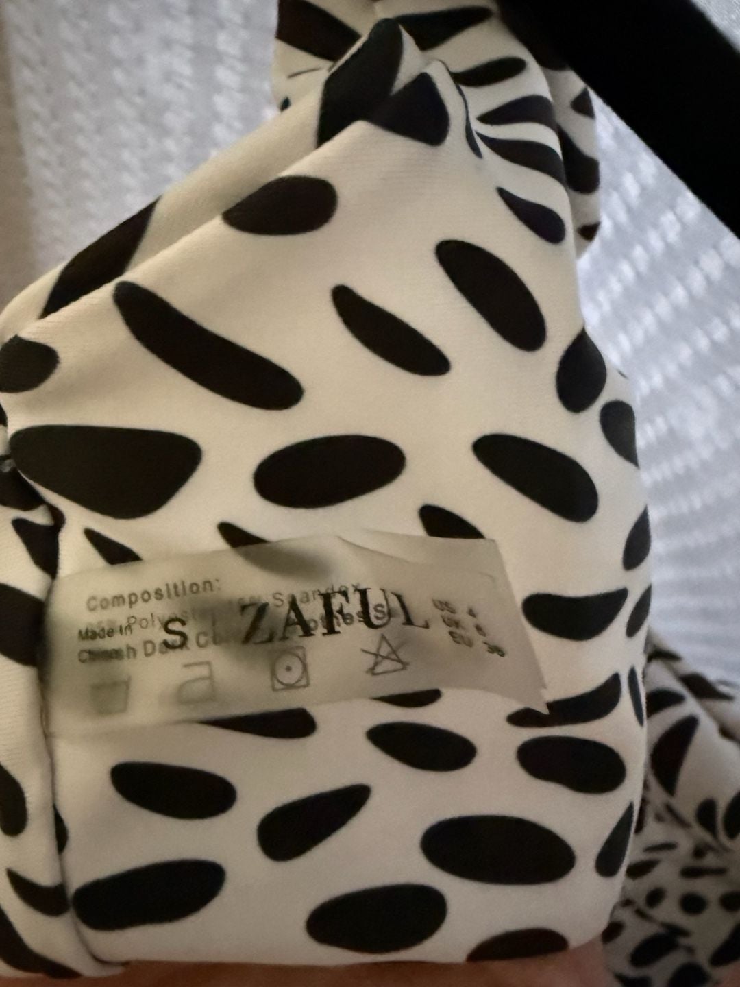 Zaful Women's Size S Dalmatian Print Tie-Front Bikini Set 5