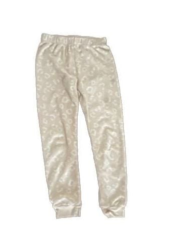 Splendid Girls Size 8 Waffle Knit Leopard Print Pajama Set 2