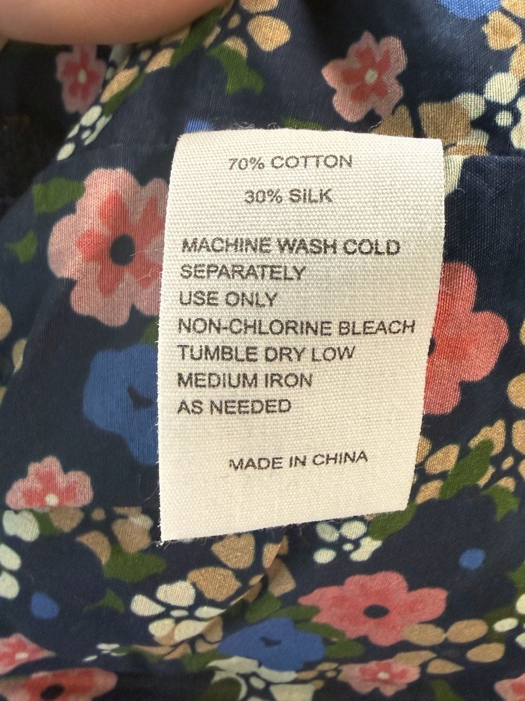 Trovata Birds of Paradis Floral Smocked Peplum Top Medium 9