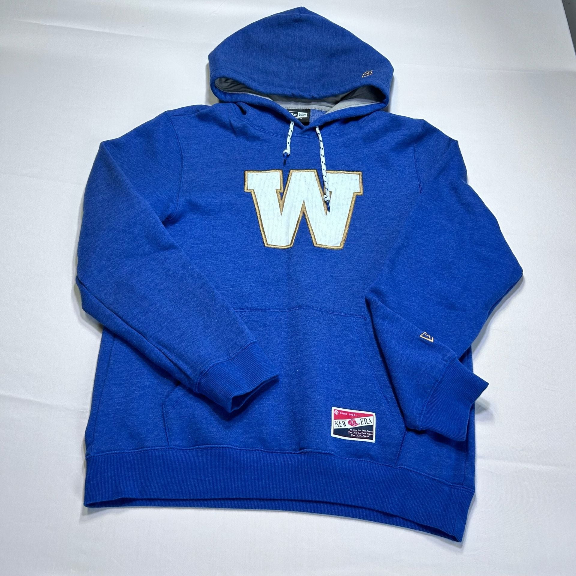 New Era Washington Huskies W Logo Hoodie Blue Size Large 2