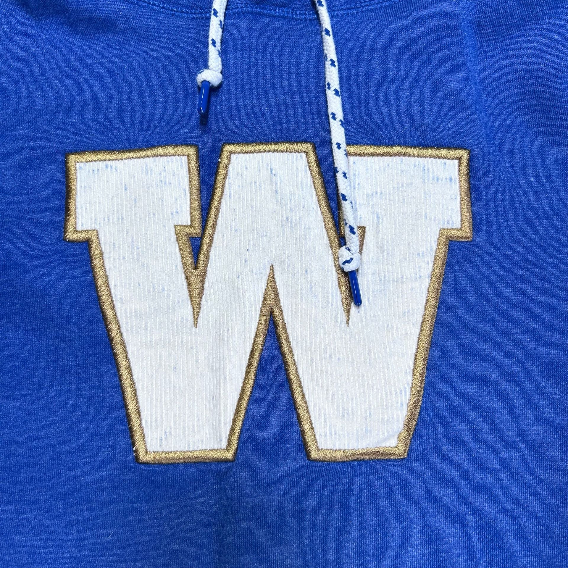 New Era Washington Huskies W Logo Hoodie Blue Size Large 5