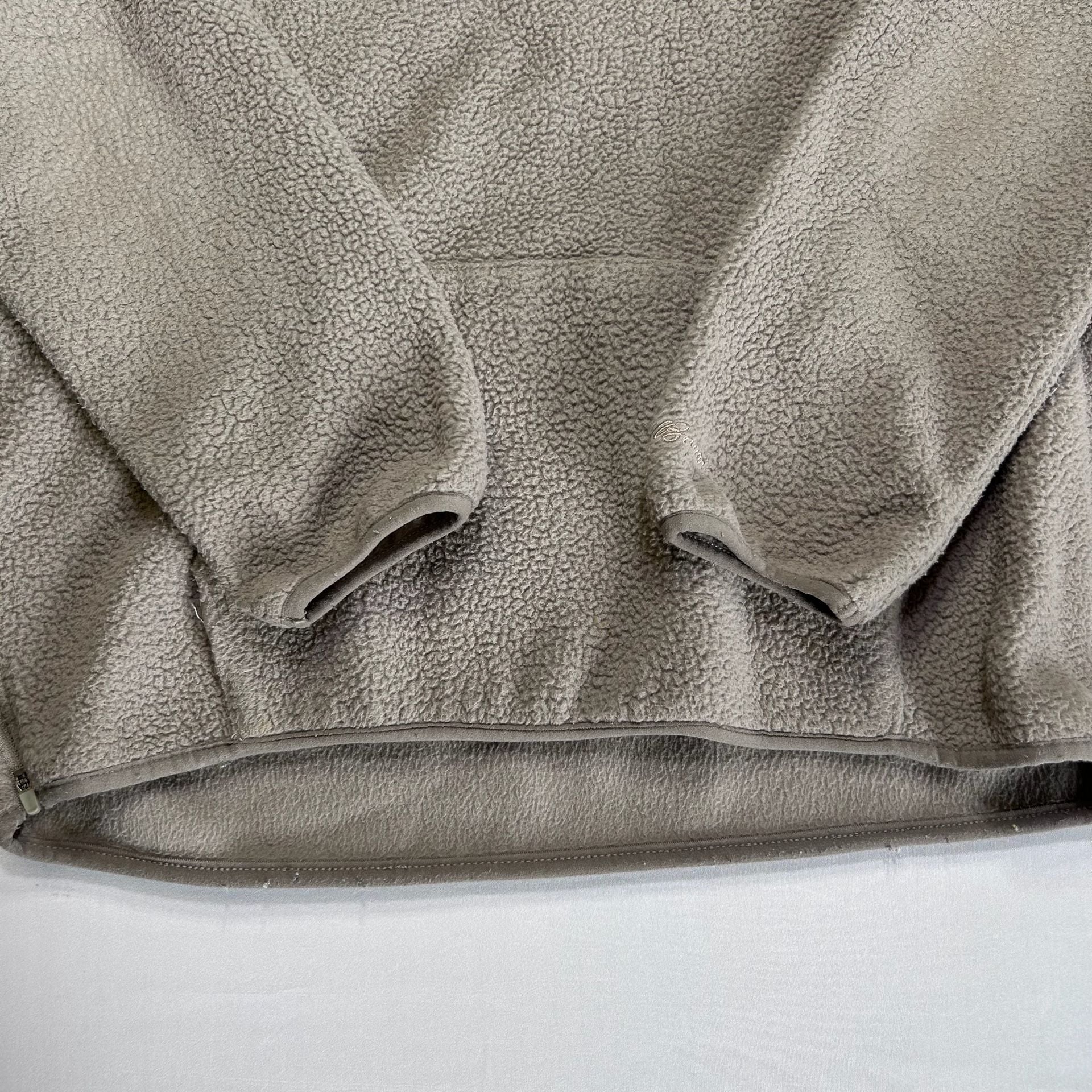 Eddie Bauer Sherpa Fleece 1/4 Zip Hoodie Gray Size Large 3