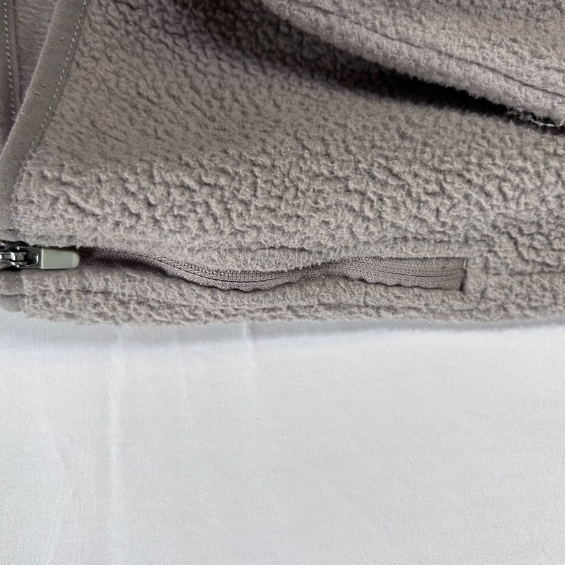 Eddie Bauer Sherpa Fleece 1/4 Zip Hoodie Gray Size Large 6