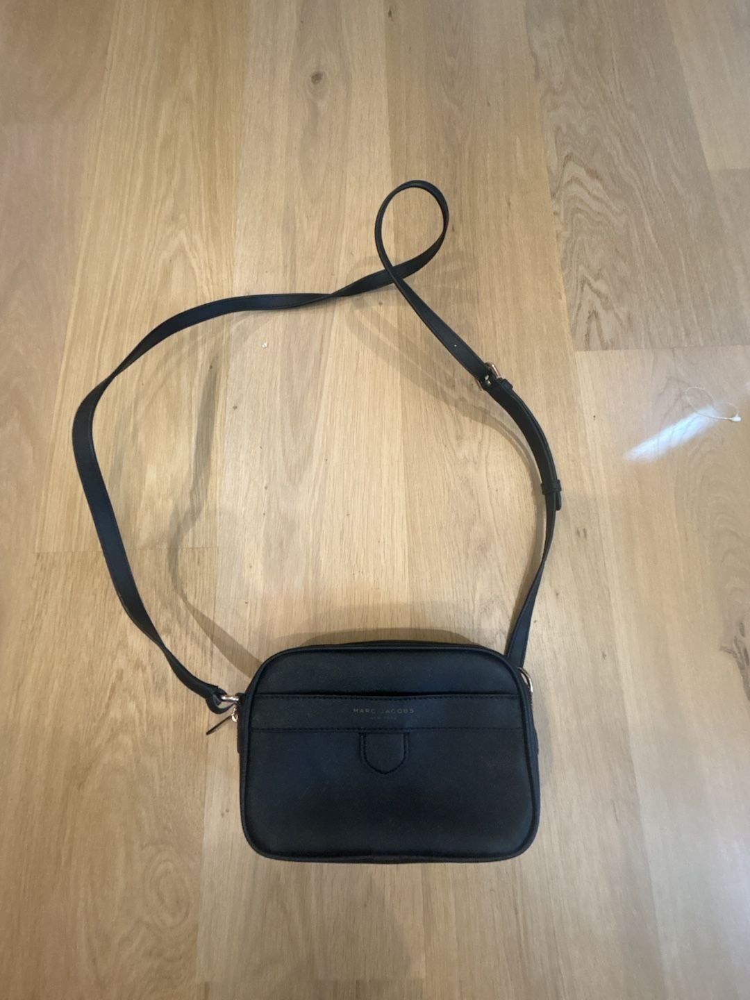 Marc Jacobs Black Saffiano Leather Crossbody Bag 2