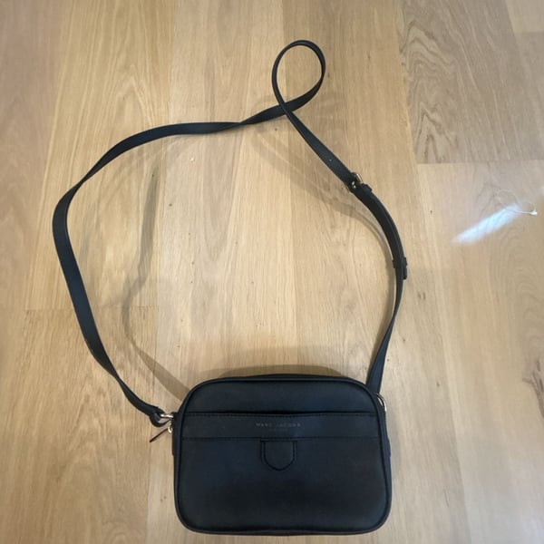 Marc Jacobs Black Saffiano Leather Crossbody Bag