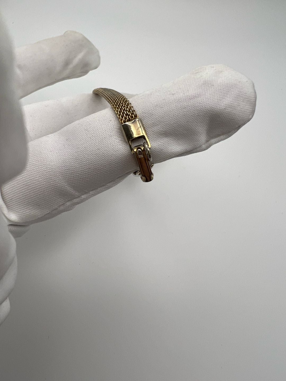 Vintage Sarah Cov Gold Tone Mesh Bracelet 3