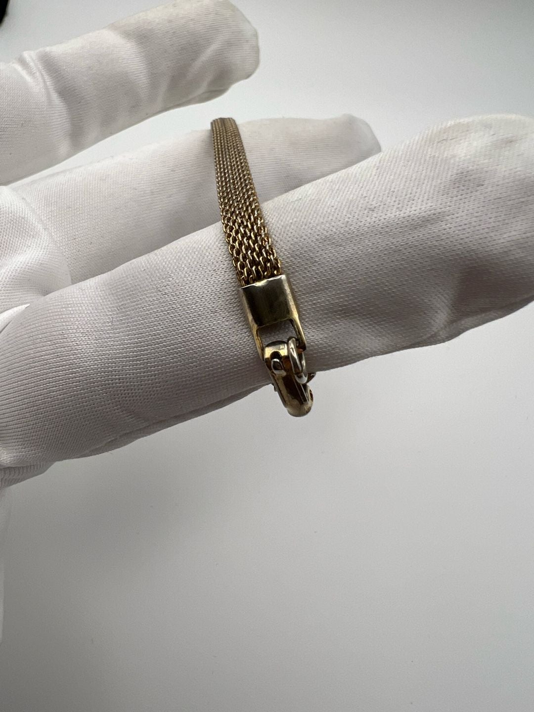 Vintage Sarah Cov Gold Tone Mesh Bracelet 4
