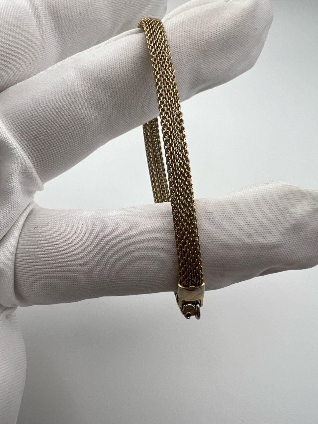 Vintage Sarah Cov Gold Tone Mesh Bracelet 5