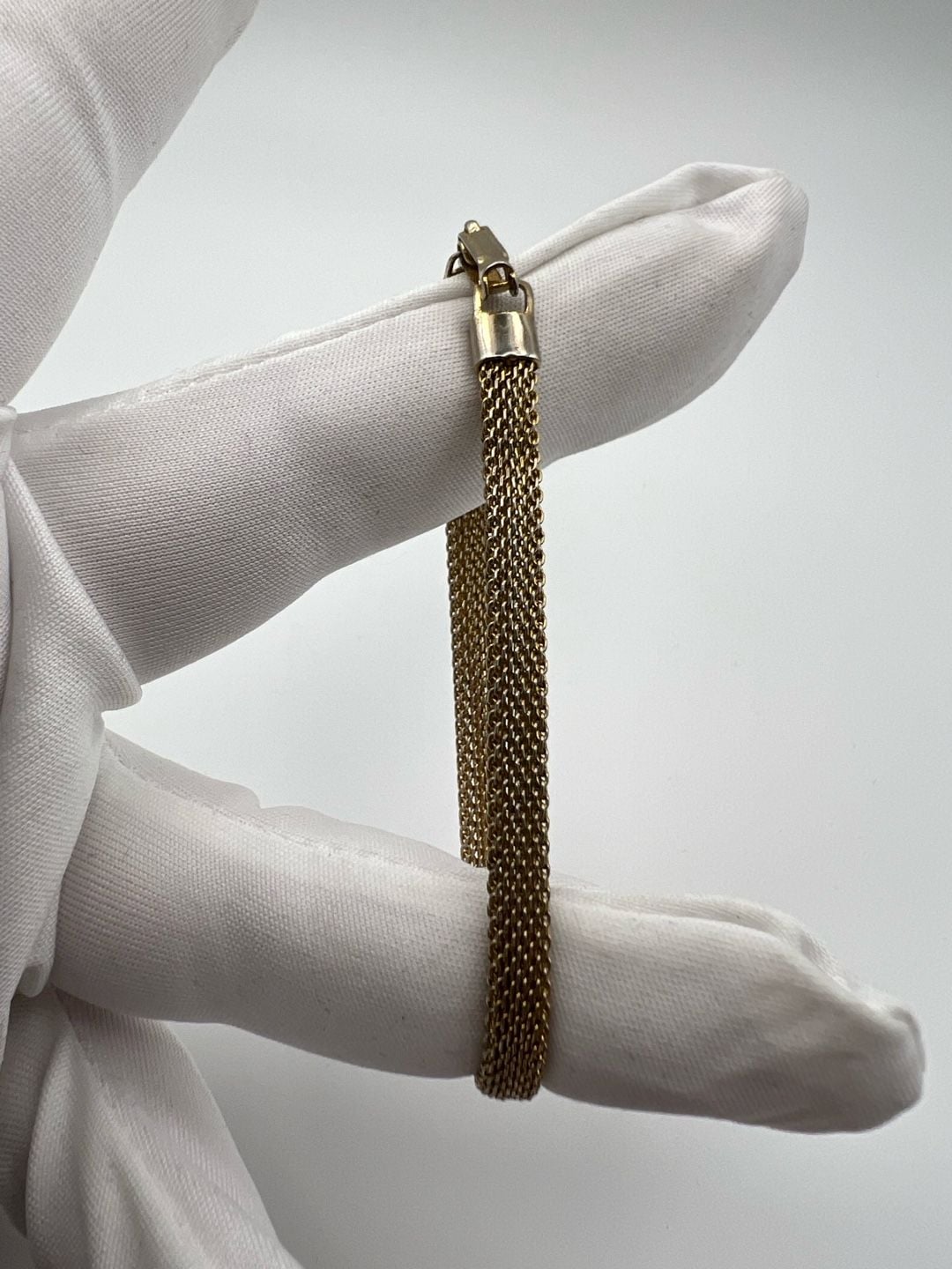 Vintage Sarah Cov Gold Tone Mesh Bracelet 7
