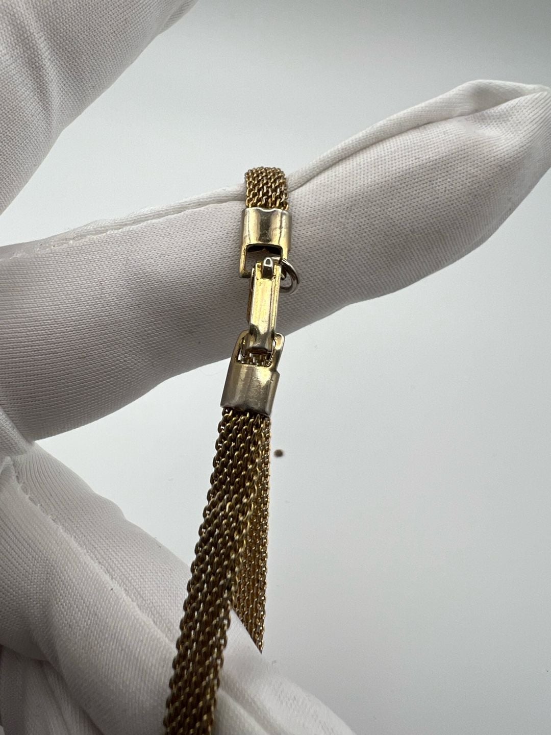 Vintage Sarah Cov Gold Tone Mesh Bracelet 8