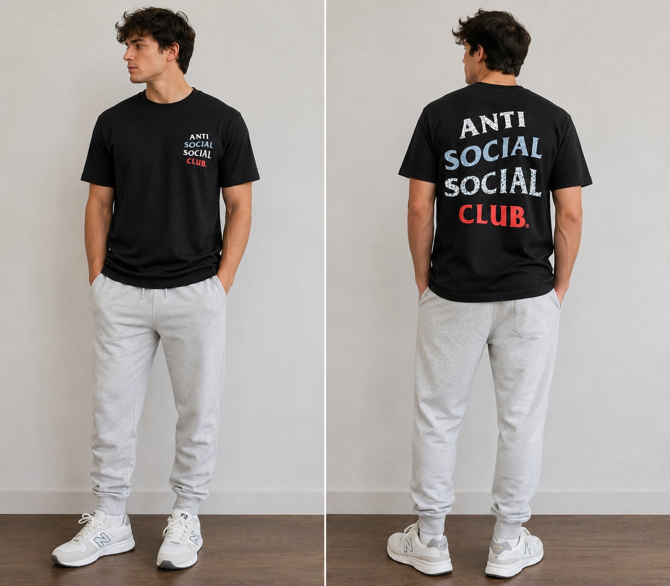 NWT 🏷️ Anti Social Social Club Black Graphic T-Shirt 1